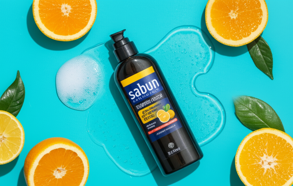 sabun pembersih wajah pria dengan aroma citrus
