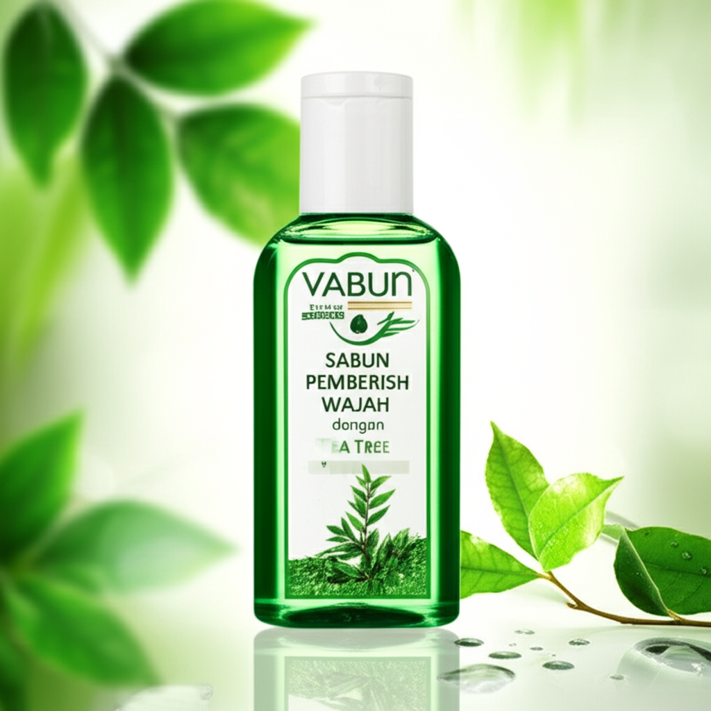 sabun pembersih wajah wanita dengan tea tree